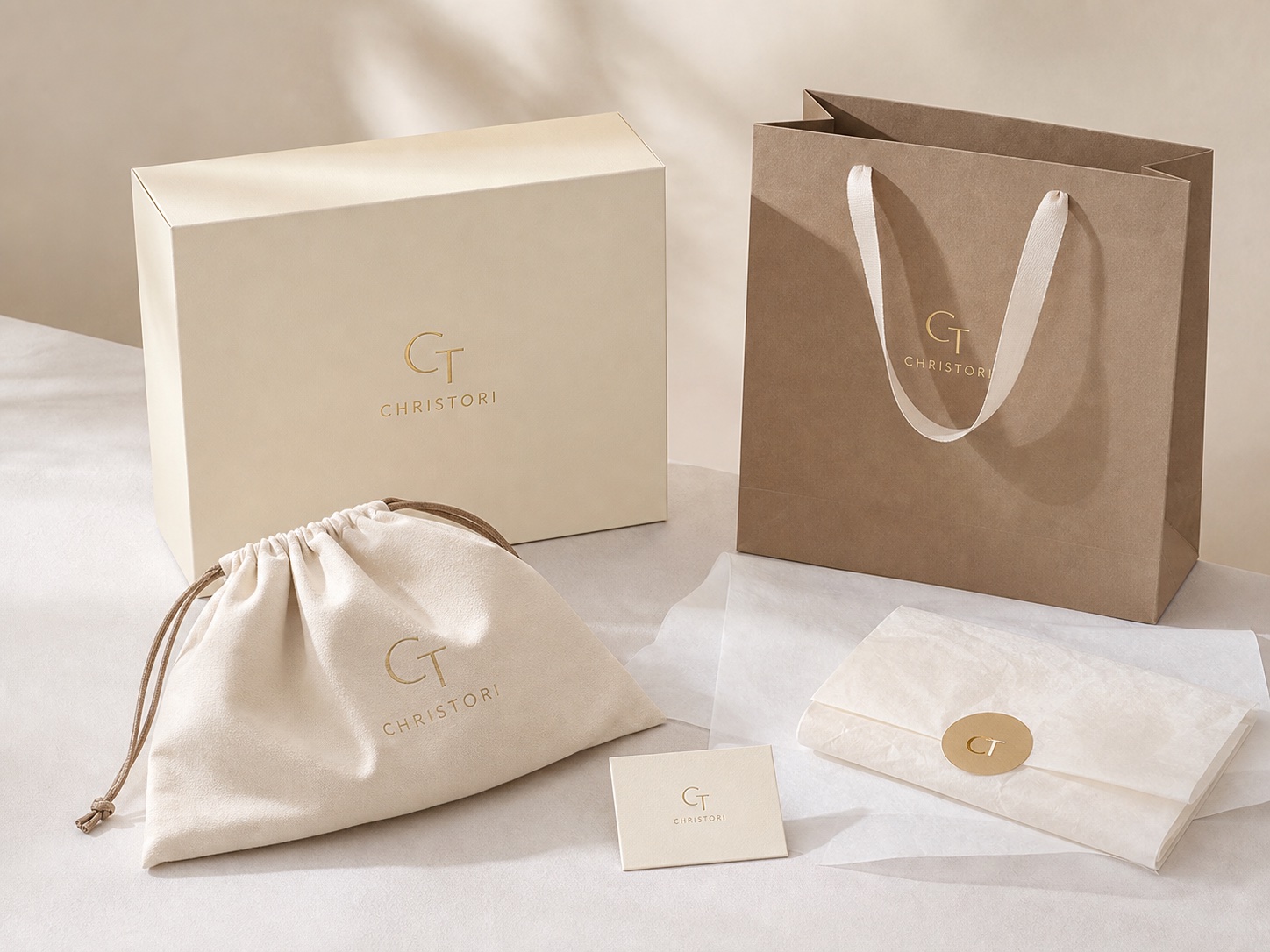 Packaging customization reference for Christori handbag projects