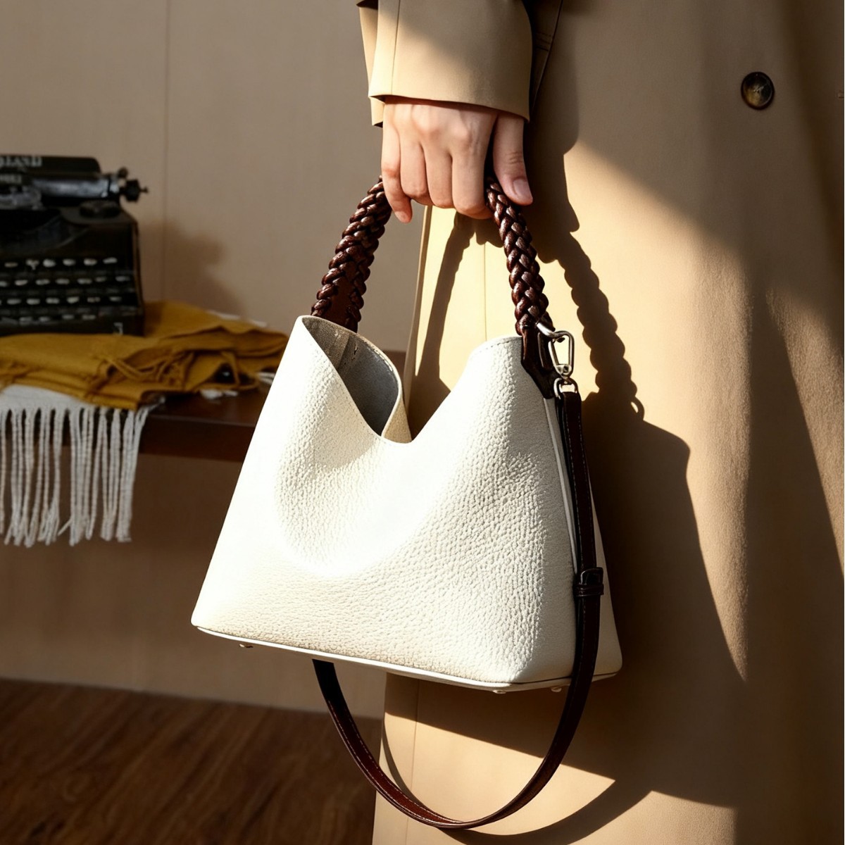 Versatile Drawstring Bucket Tote with Pouch product image