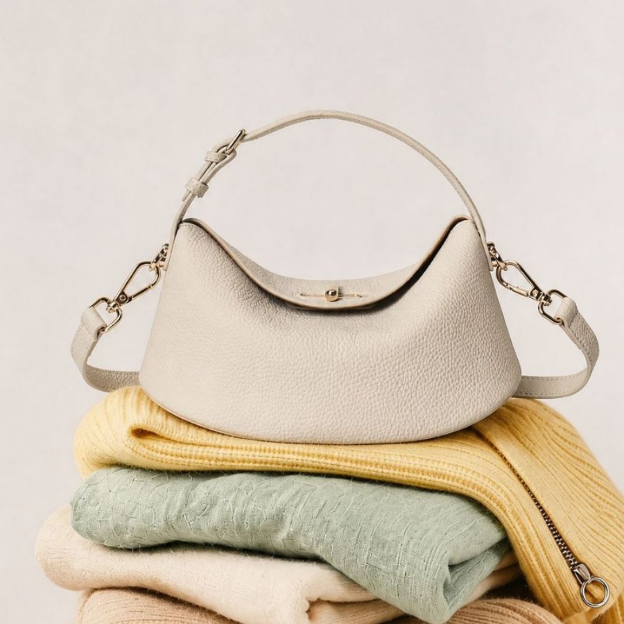 Minimalist Top-Grain Leather Crossbody Handbag product image