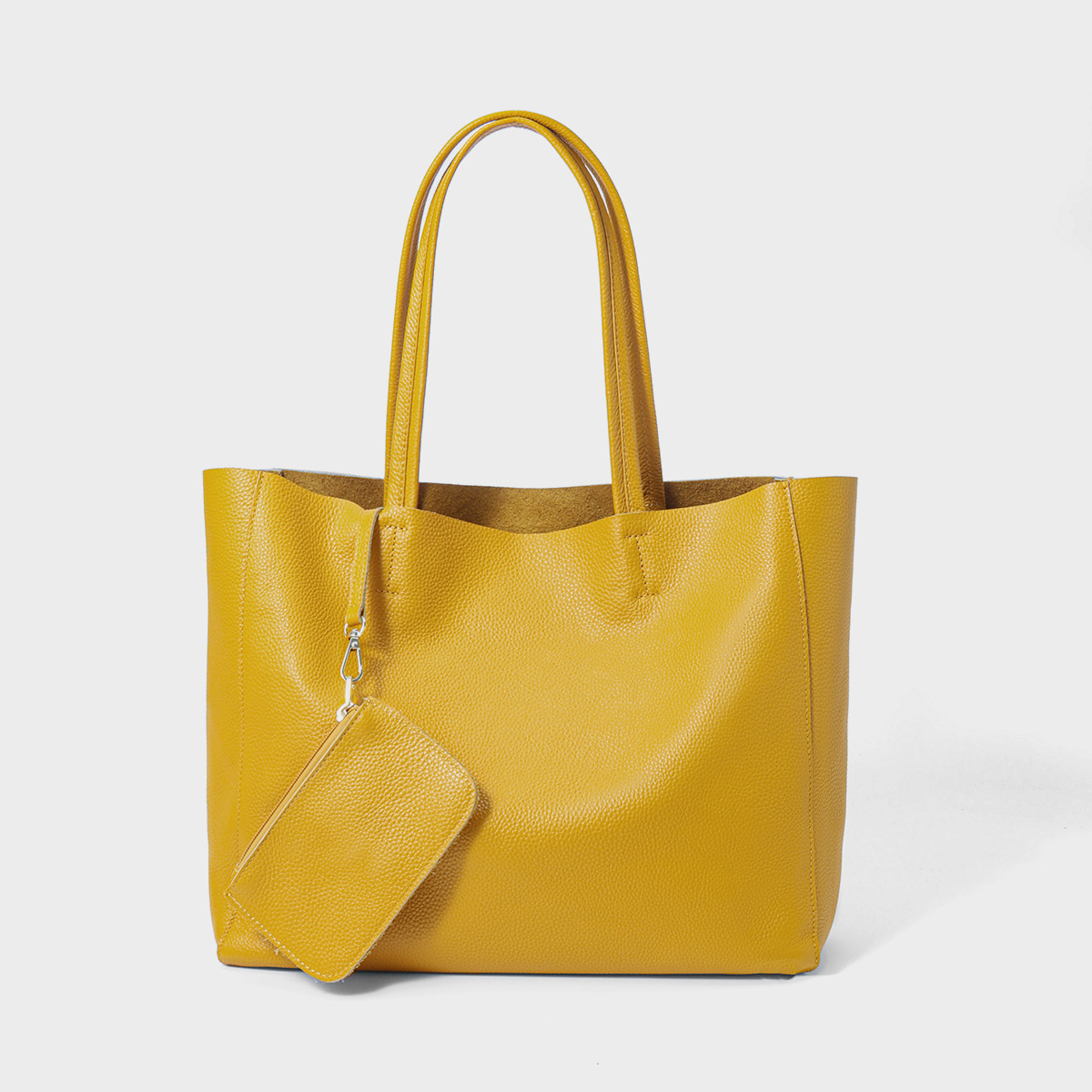First-Layer Cowhide Structured Commuter Tote product image