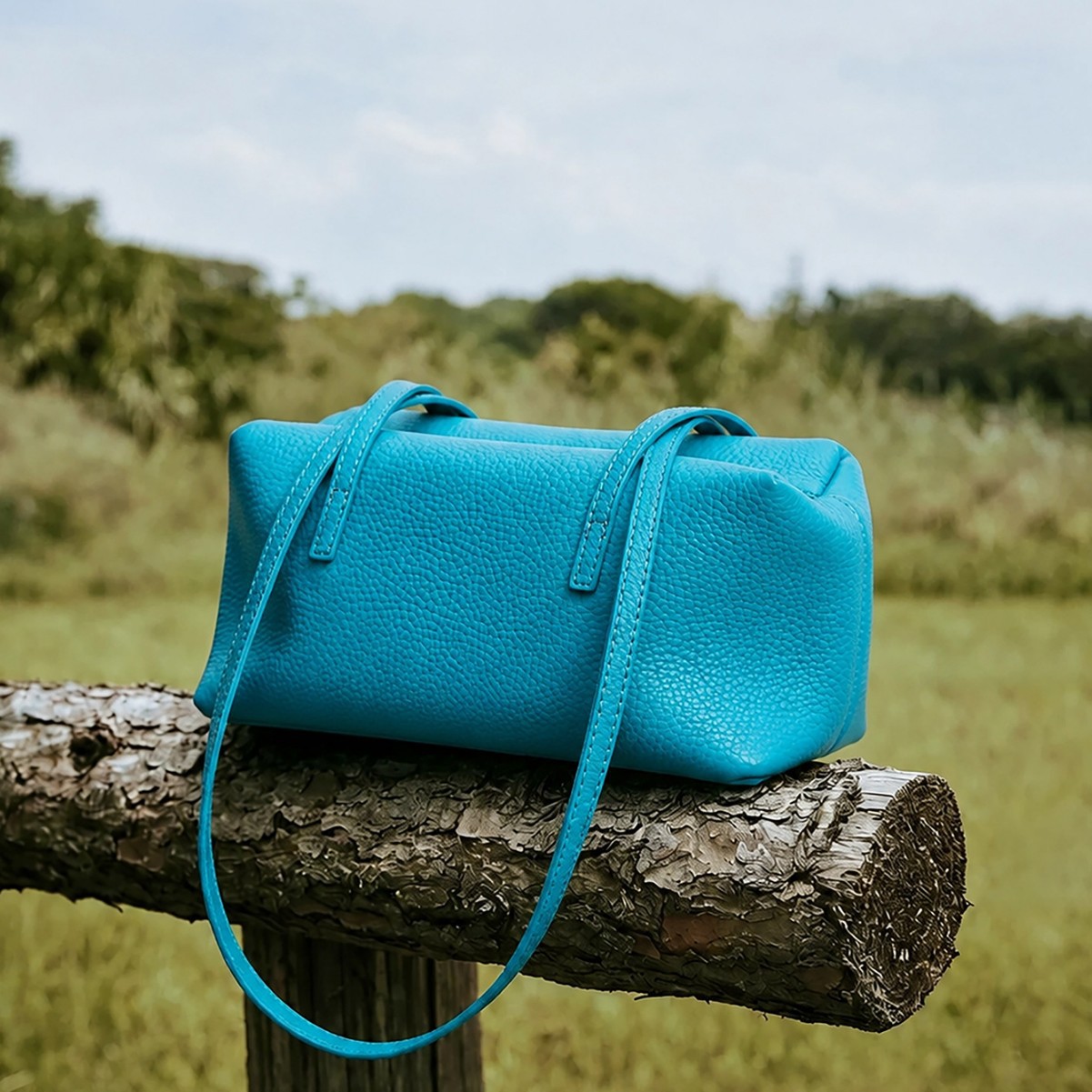 French Style Light Luxury Genuine Leather Underarm Handbag product image