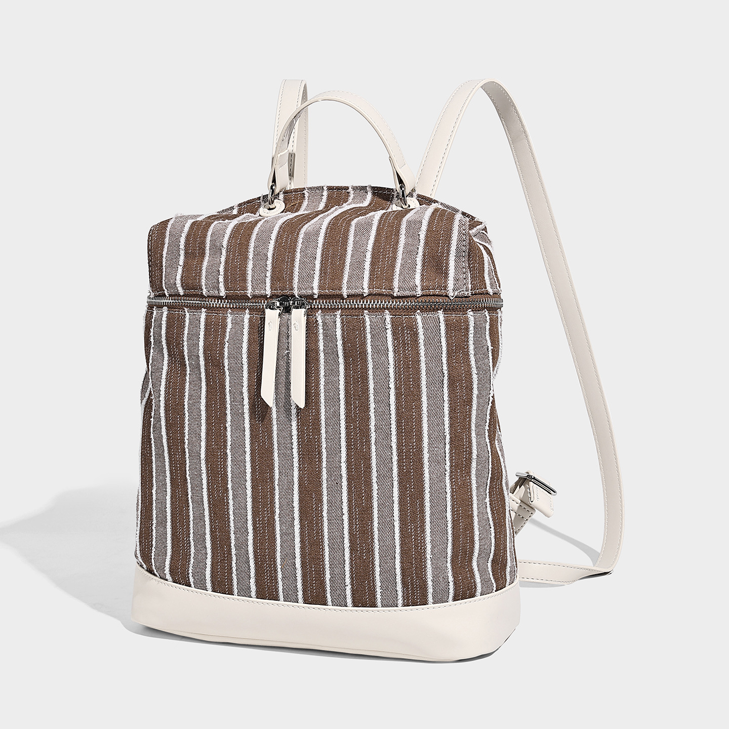 Korean Stripe Drawstring Backpack — Casual Travel