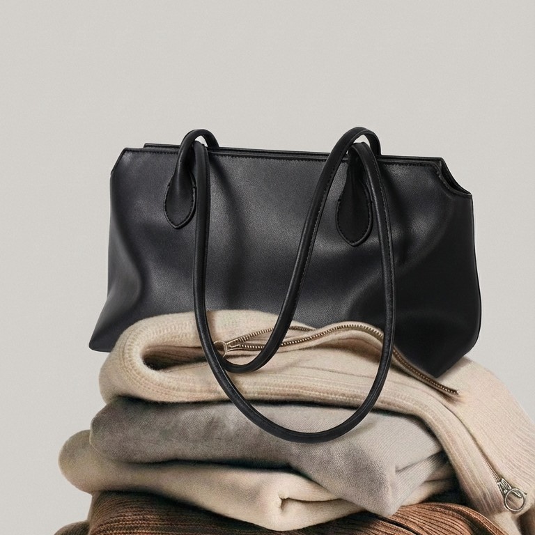 Luxury Commuter Handheld Tote related to Lining handbag material
