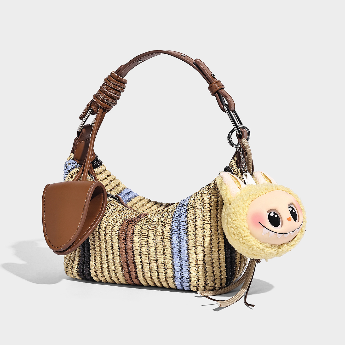 Mini Straw Woven Dumpling Crossbody Beach Bag — 2026