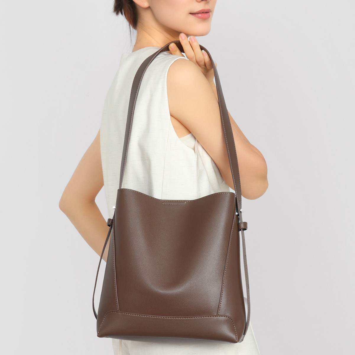 Modern Utility Bucket Bag product image