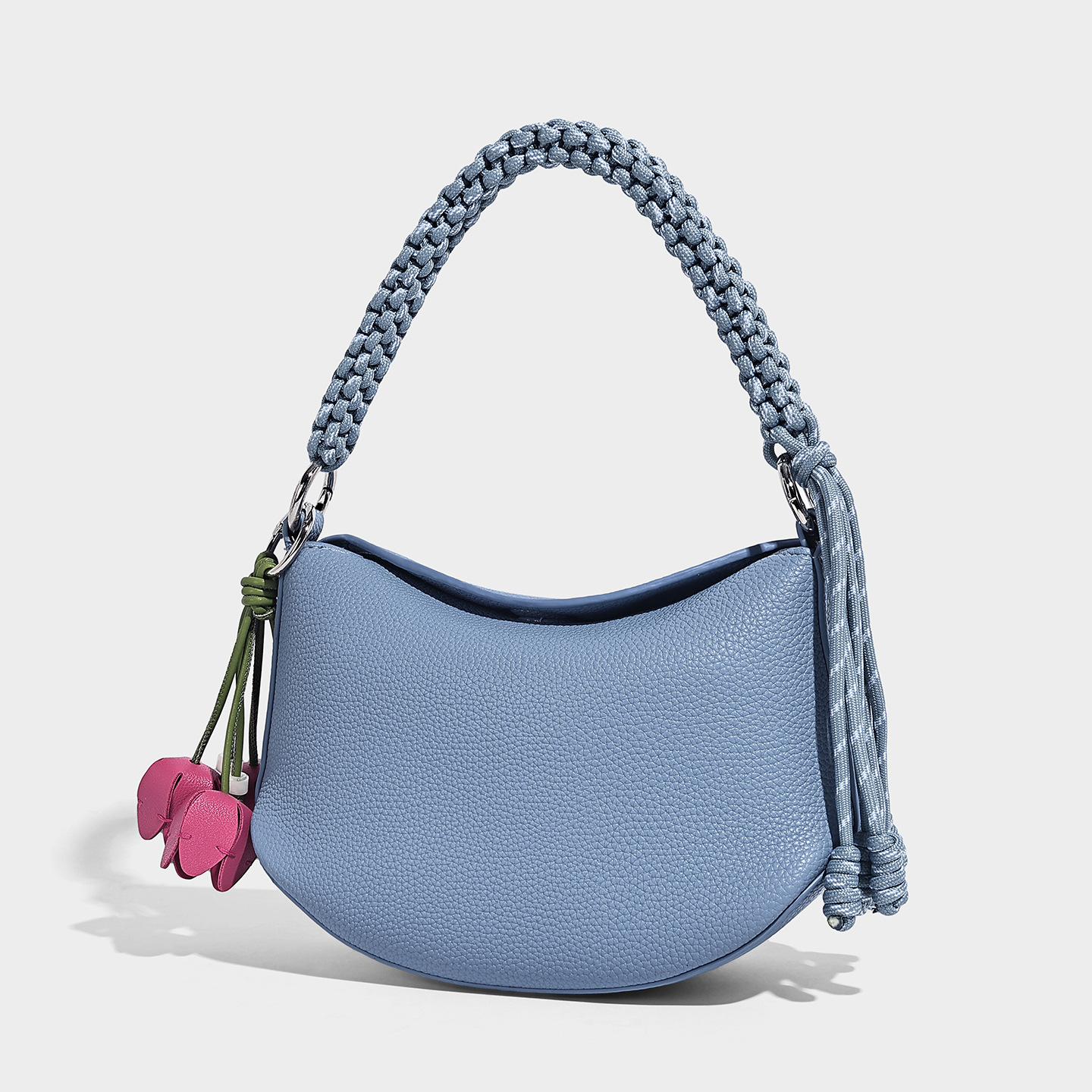 Niche Design Bento Satchel with Woven Handle — Minimalist Crossbody