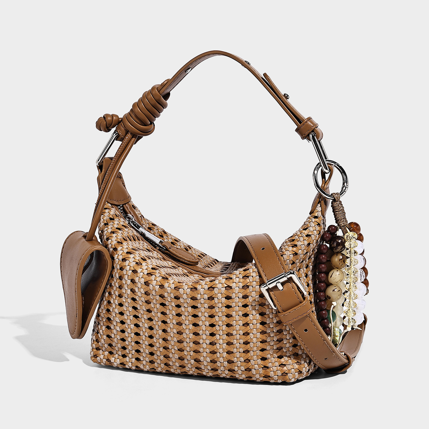 Open-Weave Vegan Leather Tote Bag — Coastal Commuter
