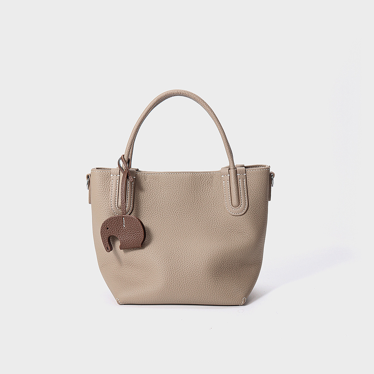 Premium Top Layer Cowhide Leather Bucket Bag product image