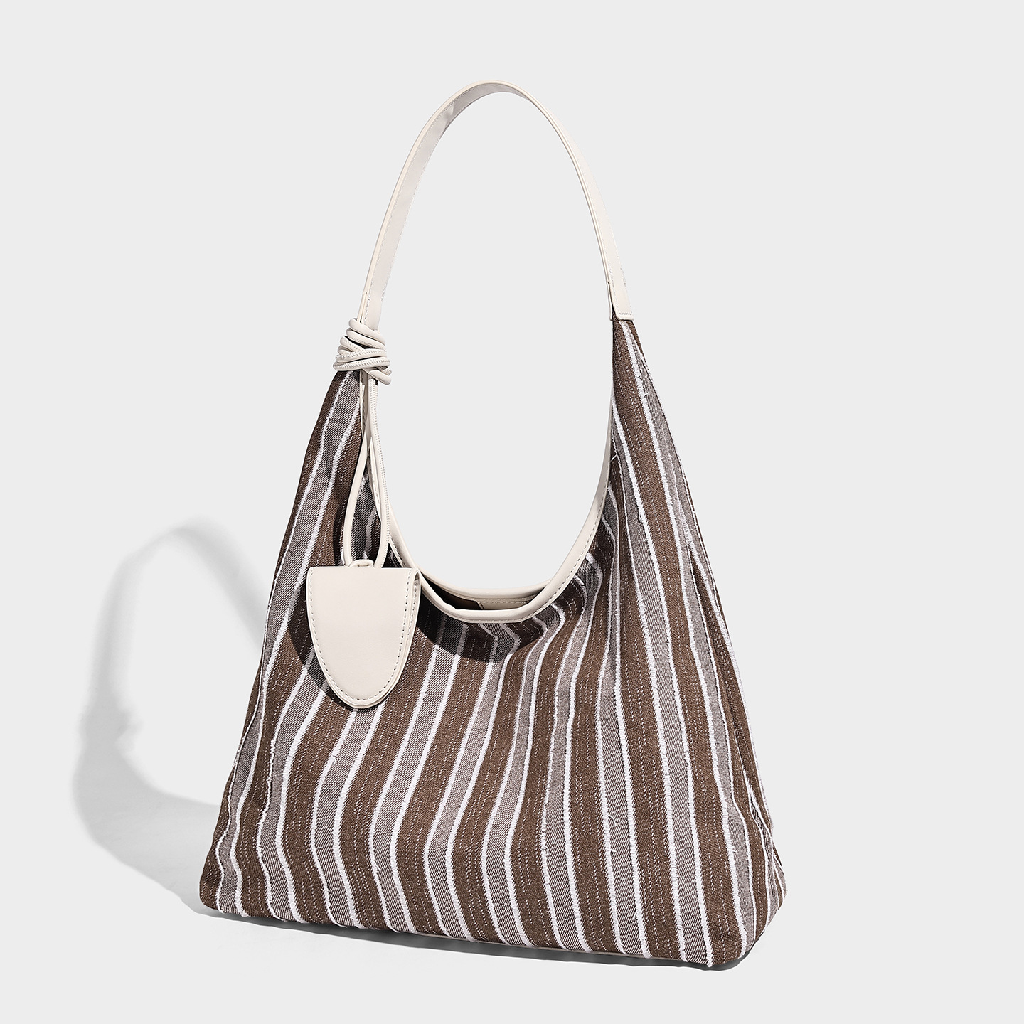 Relaxed Stripe Canvas Commuter Tote — Laptop Friendly related to Canvas handbag material