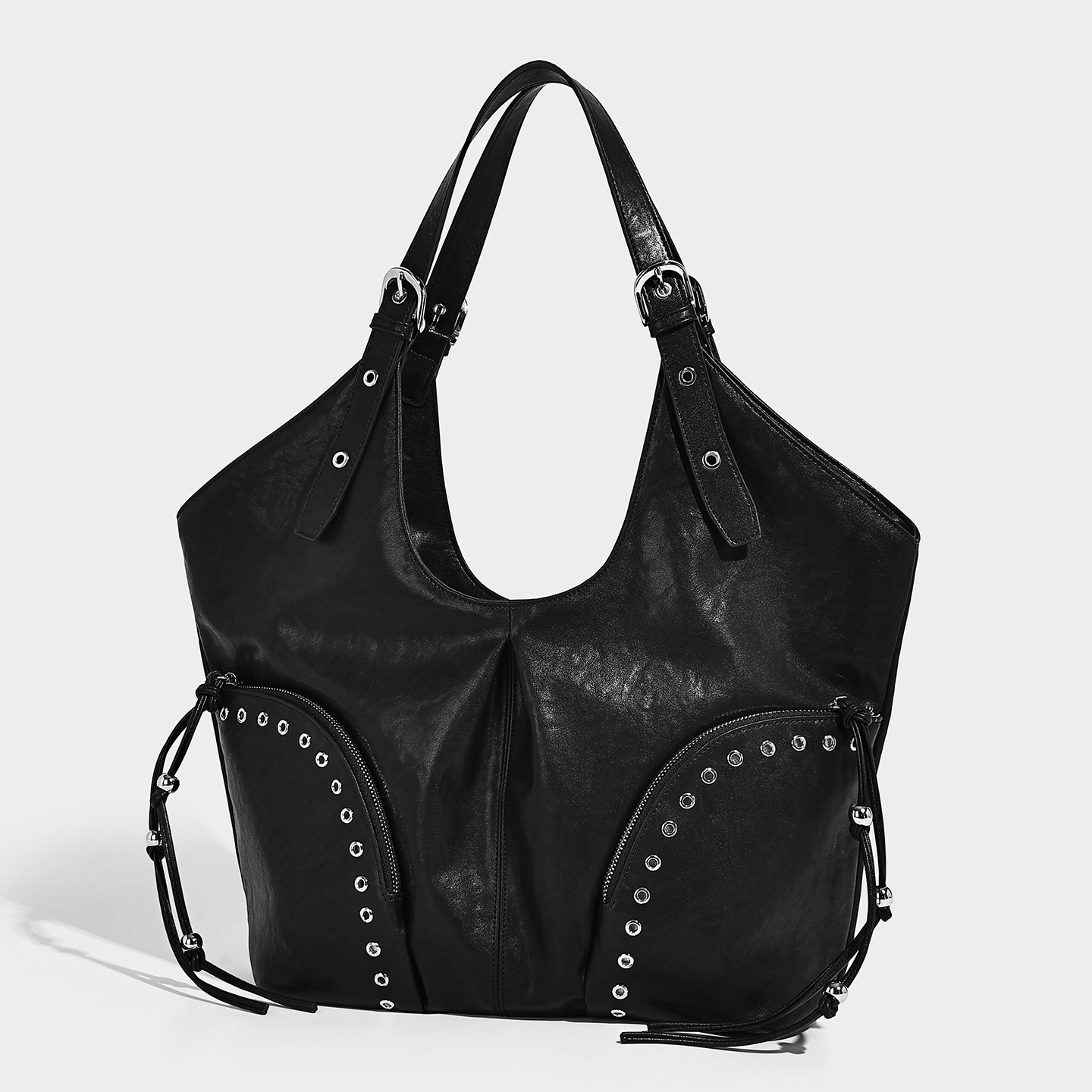 Studded Moto Crossbody Underarm Bag — Edgy 2026 product image
