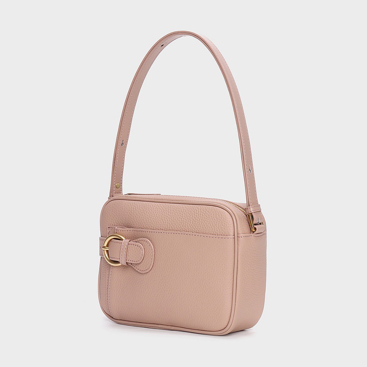 Top-Grain Cowhide Small Genuine Leather Shoulder Bag Women Minimalist Commuter Top-Handle product image