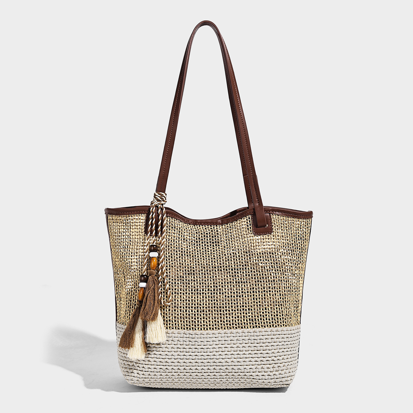 Vegan Leather Large Tote Bag — Summer Vacation Style related to Vegan Leather handbag material