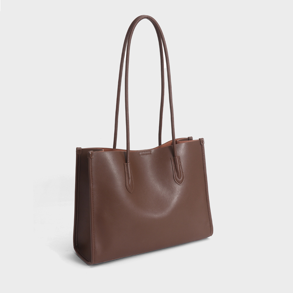 Women's Genuine Leather Underarm Tote Bag Large Capacity Commuter Shoulder Bag Fashion product image