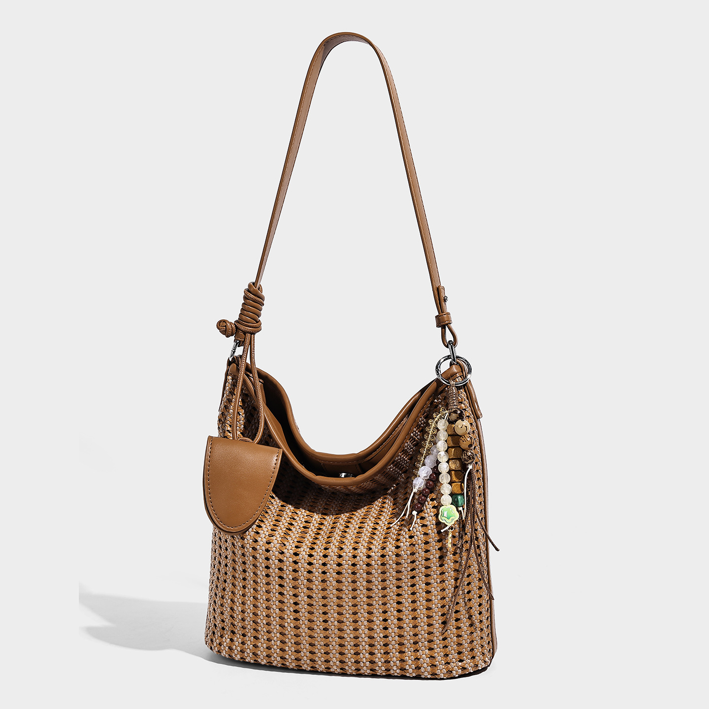 Woven Vegan Leather Underarm Tote — Spring Summer 2026