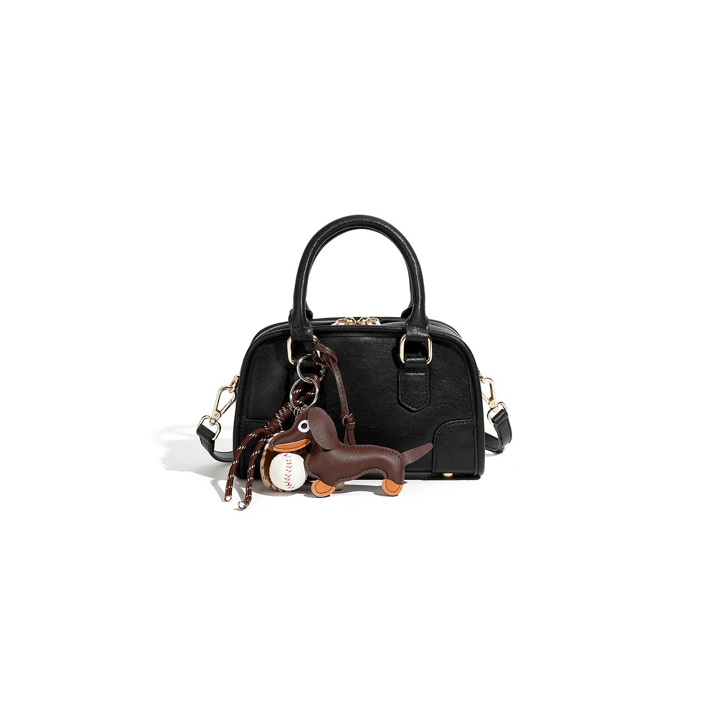 Product image 7 of Mini Leather Boston Crossbody Bag for wholesale handbag buyers