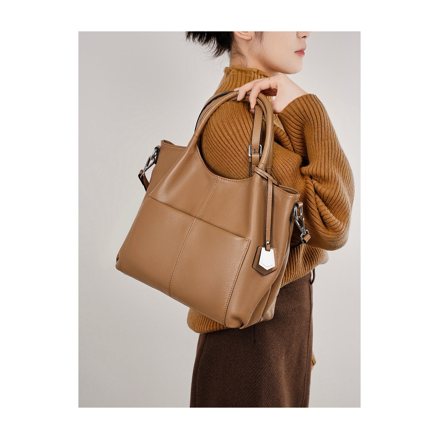Product image 2 of Large Leather Mom Tote Bag for wholesale handbag buyers