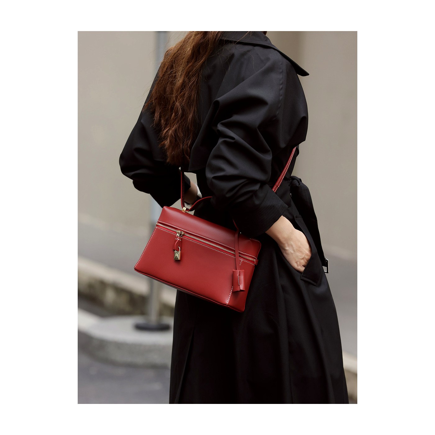 Product image 3 of Structured Leather Box Handbag for wholesale handbag buyers