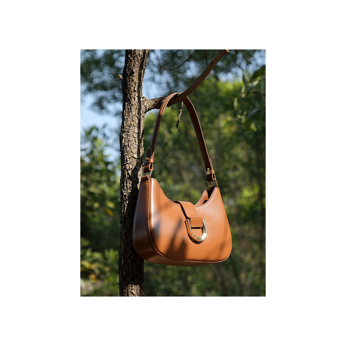 Product image 5 of Leather Baguette Shoulder Bag for wholesale handbag buyers