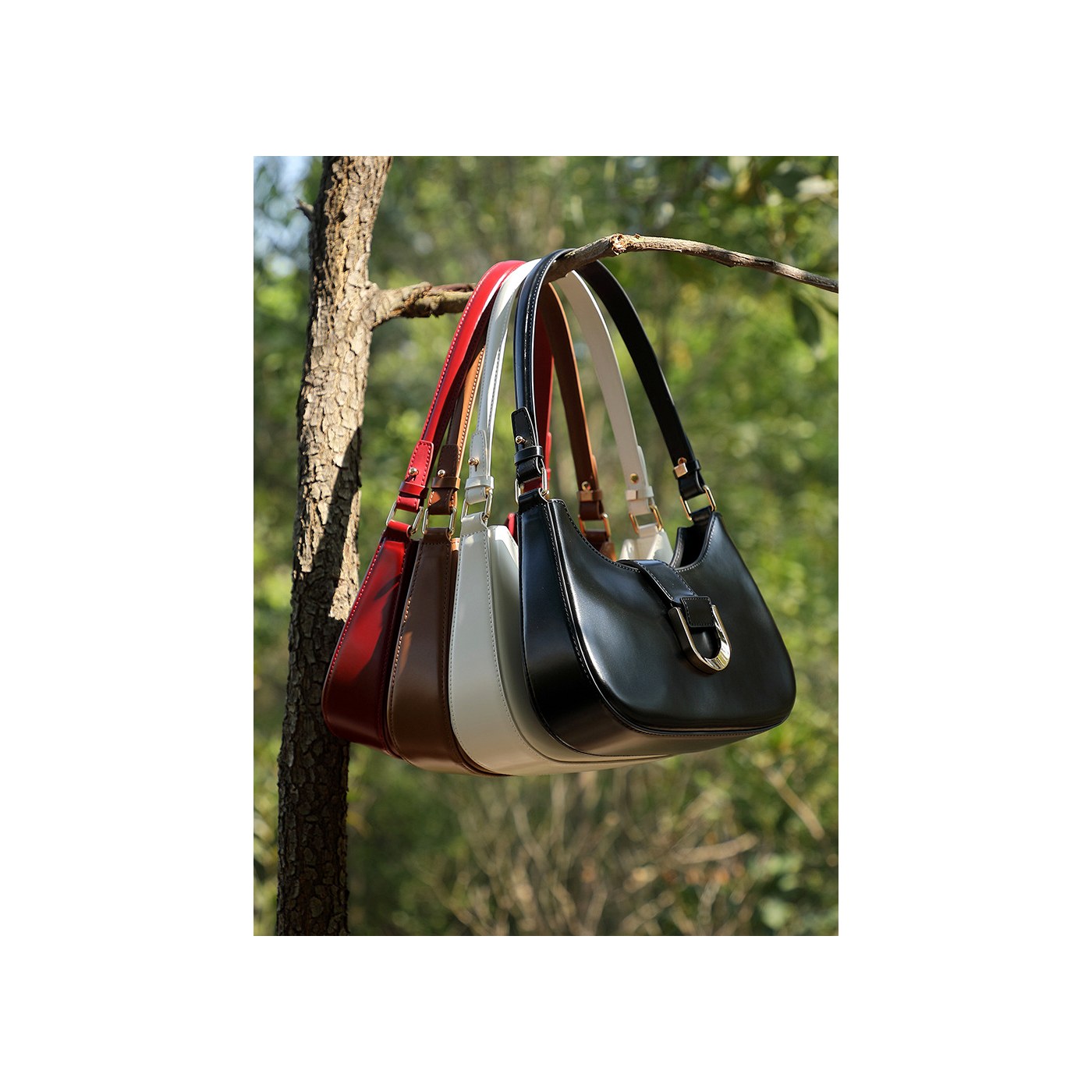 Product image 6 of Leather Baguette Shoulder Bag for wholesale handbag buyers