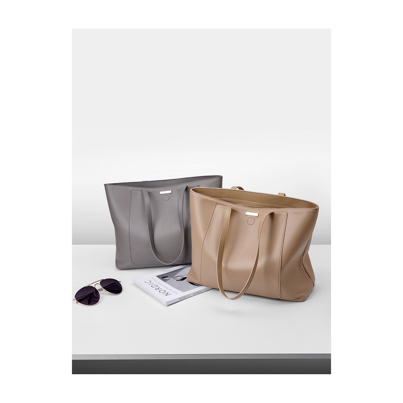 Product image 2 of Large Pebbled Leather Commuter Tote for wholesale handbag buyers