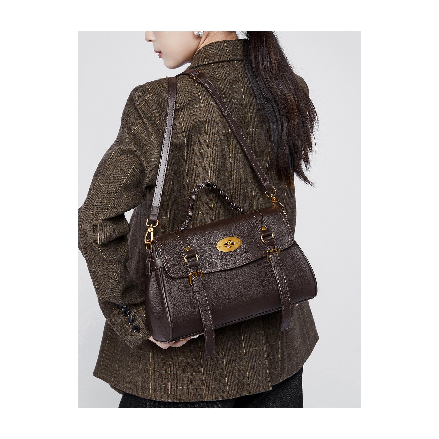 Product image 3 of Leather Commuter Satchel Tote Bag for wholesale handbag buyers