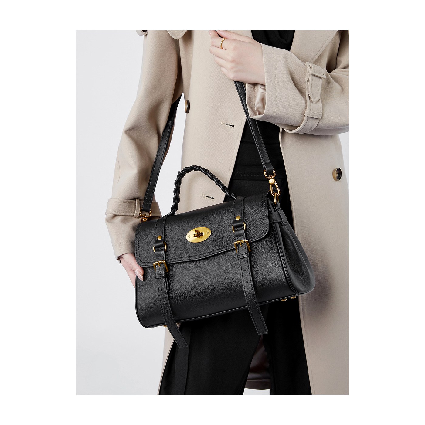 Product image 5 of Leather Commuter Satchel Tote Bag for wholesale handbag buyers