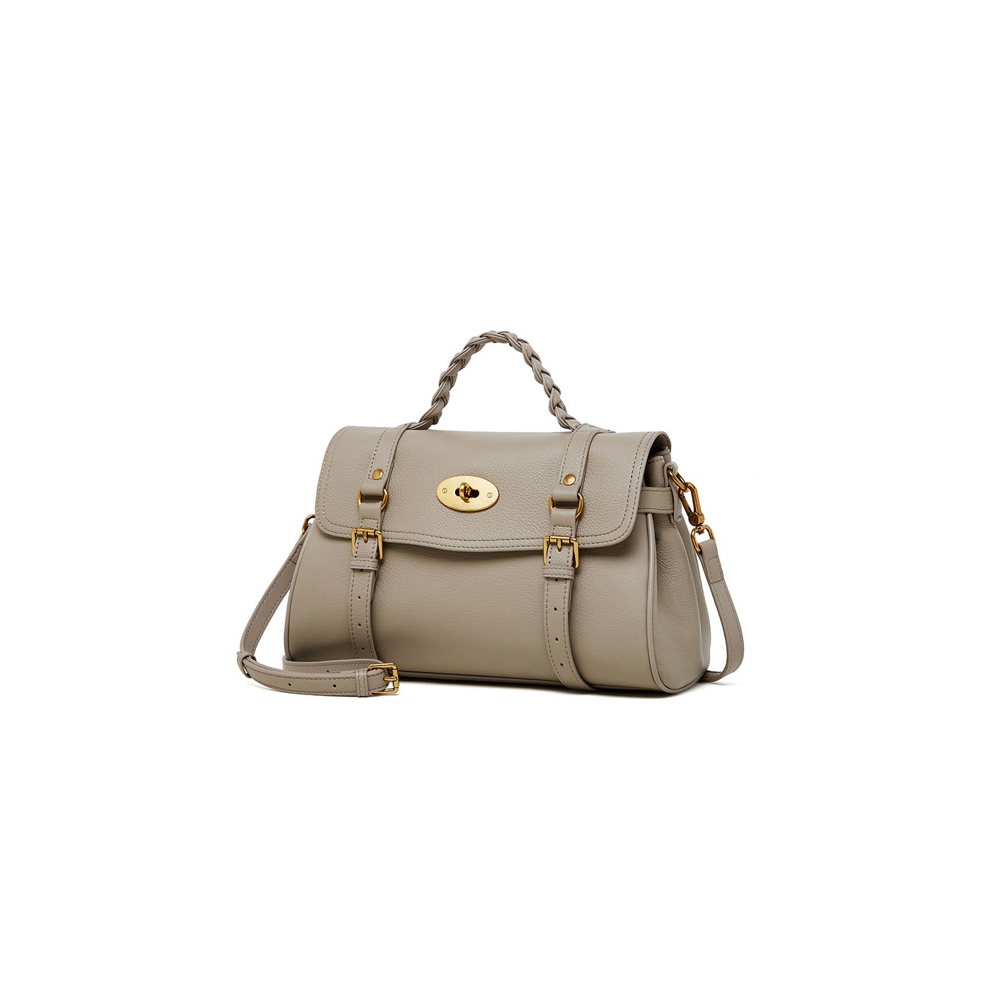 Leather Commuter Satchel Tote Bag product image