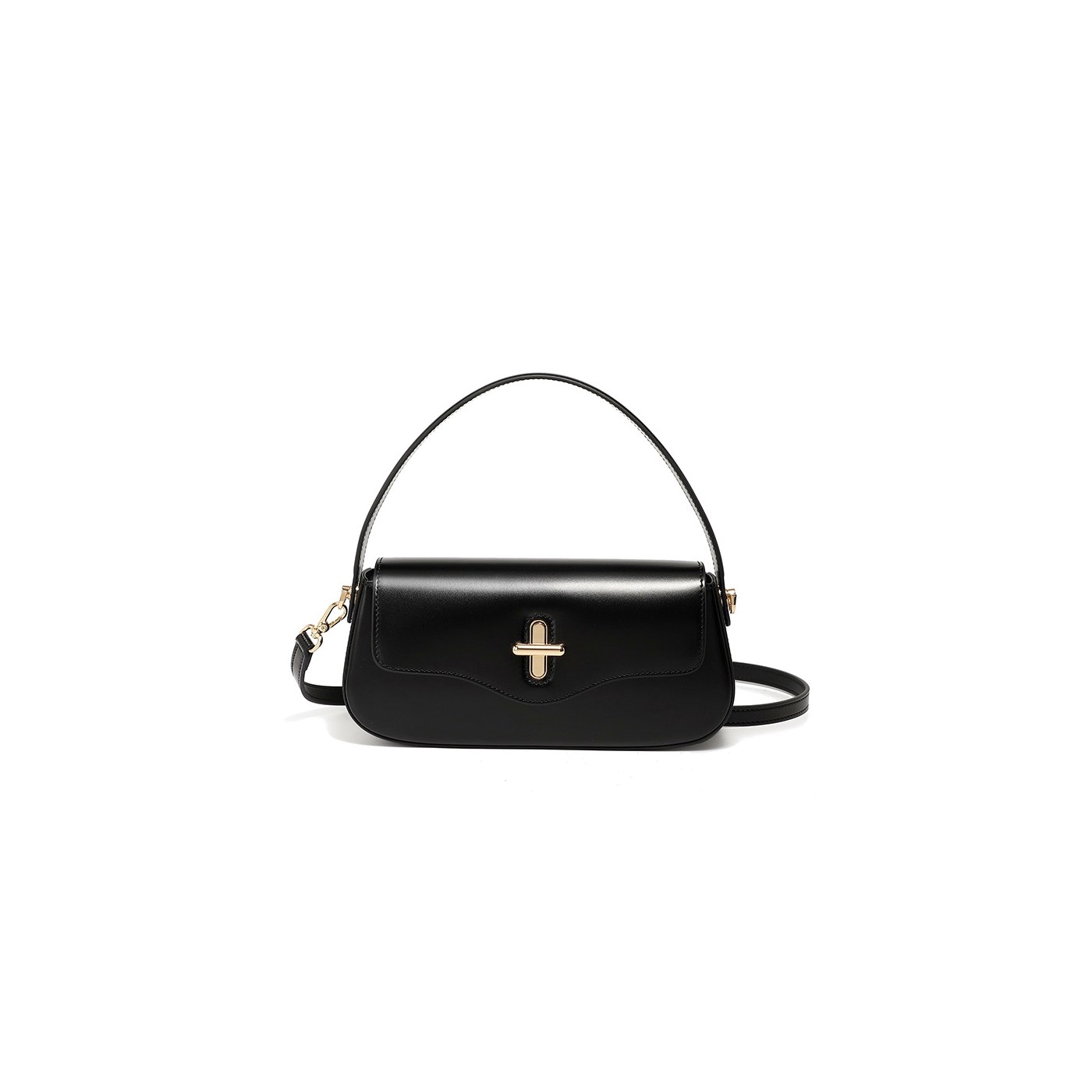 Product image 7 of Curved Leather Baguette Underarm Bag for wholesale handbag buyers