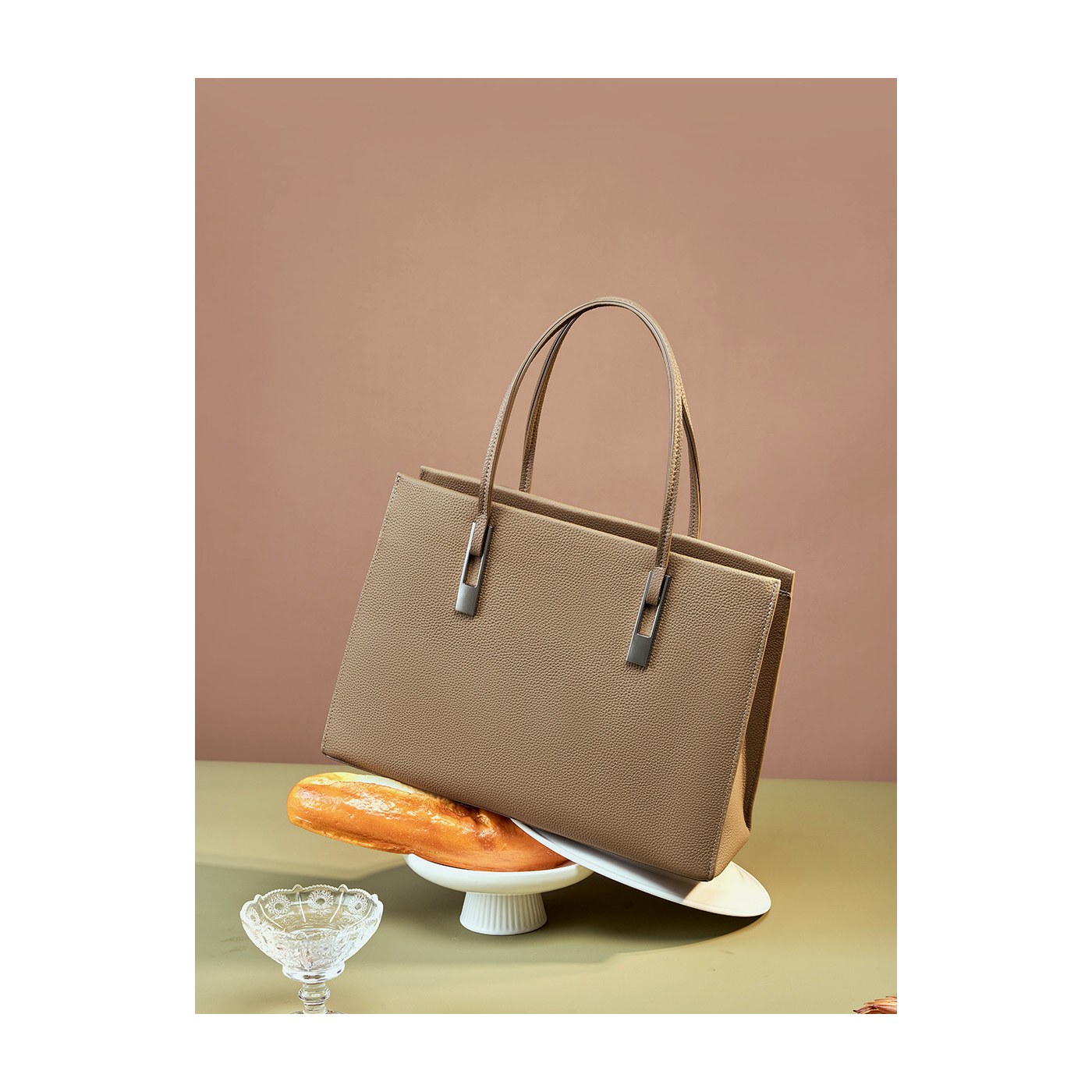 Product image 5 of Large Top Grain Leather Tote Bag for wholesale handbag buyers