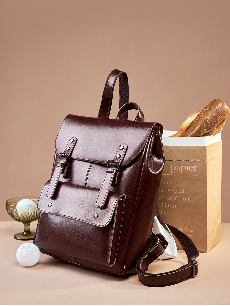 Product image 7 of Full Leather 14 Inch Laptop Backpack for wholesale handbag buyers