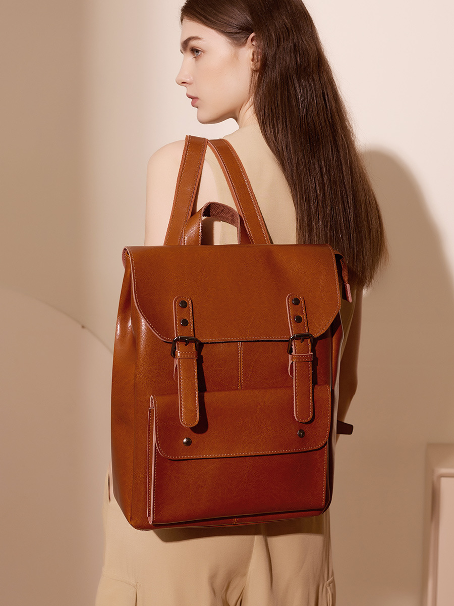 Product image 8 of Full Leather 14 Inch Laptop Backpack for wholesale handbag buyers