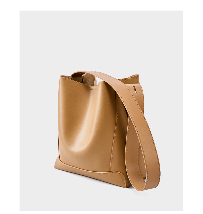 Product image 3 of Large Soft Leather Bucket Shoulder Bag for wholesale handbag buyers