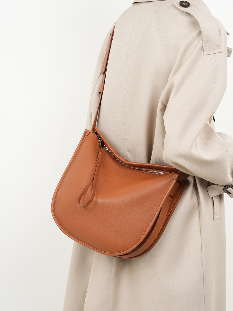 Product image 8 of Minimal Soft Leather Hobo Shoulder Bag for wholesale handbag buyers