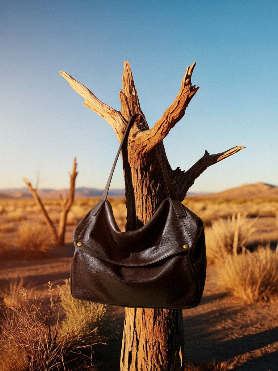Product image 8 of Oversized Soft Leather Shoulder Tote Bag for wholesale handbag buyers