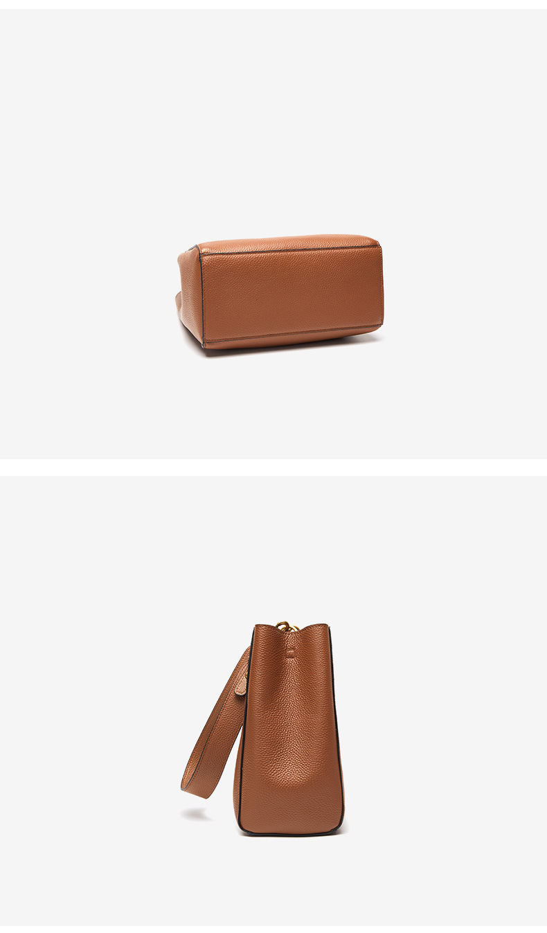 Product image 6 of Vintage Leather Bucket Tote Bag for wholesale handbag buyers