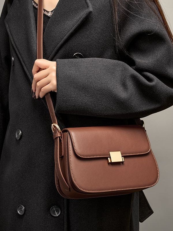 Product image 2 of Compact Leather Flap Shoulder Bag for wholesale handbag buyers
