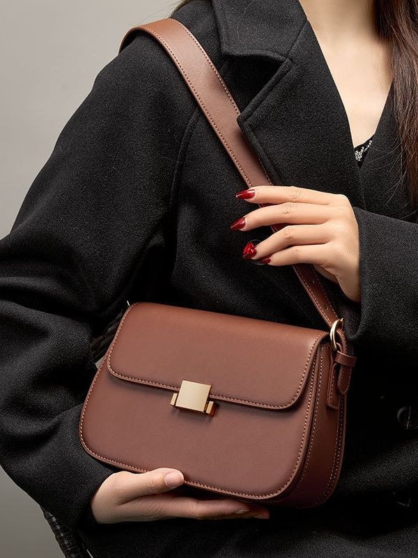 Product image 3 of Compact Leather Flap Shoulder Bag for wholesale handbag buyers