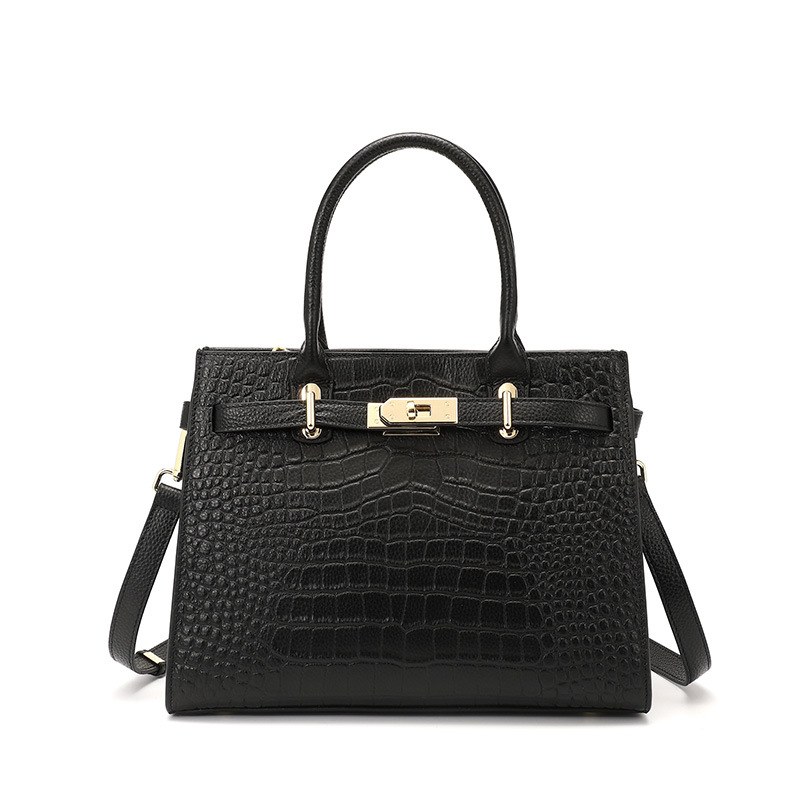 Product image 7 of Croc Embossed Leather Top Handle Handbag for wholesale handbag buyers
