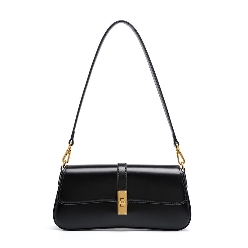 Product image 6 of Minimal Leather Flap Baguette Shoulder Bag for wholesale handbag buyers