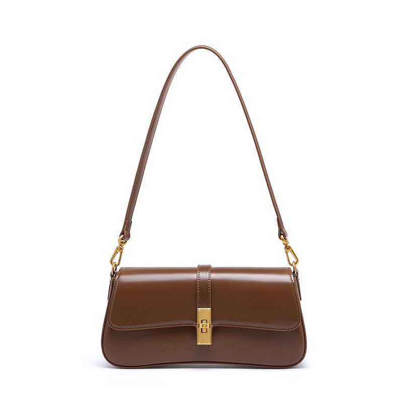 Product image 7 of Minimal Leather Flap Baguette Shoulder Bag for wholesale handbag buyers