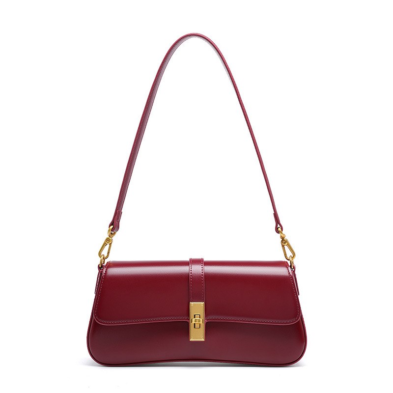 Product image 8 of Minimal Leather Flap Baguette Shoulder Bag for wholesale handbag buyers