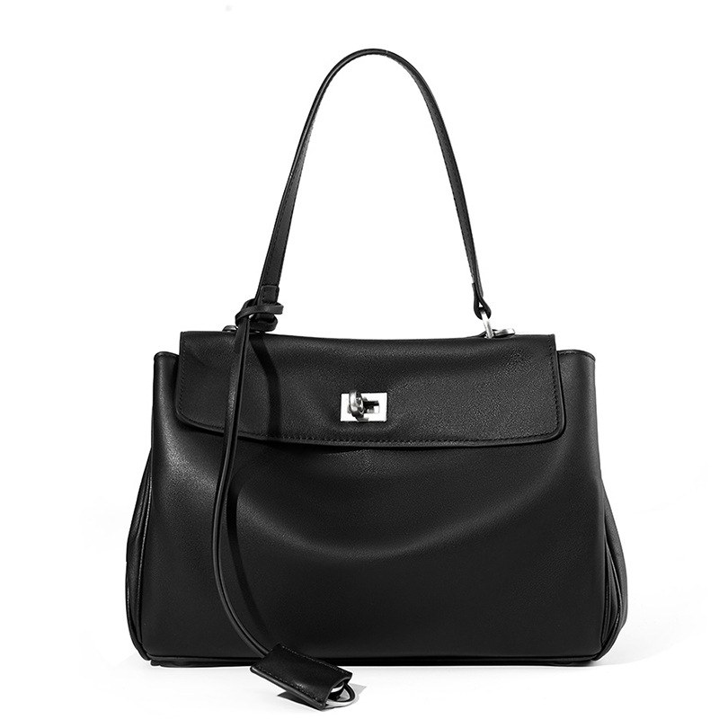 Product image 7 of Soft Calf Leather Lock Shoulder Tote Bag for wholesale handbag buyers