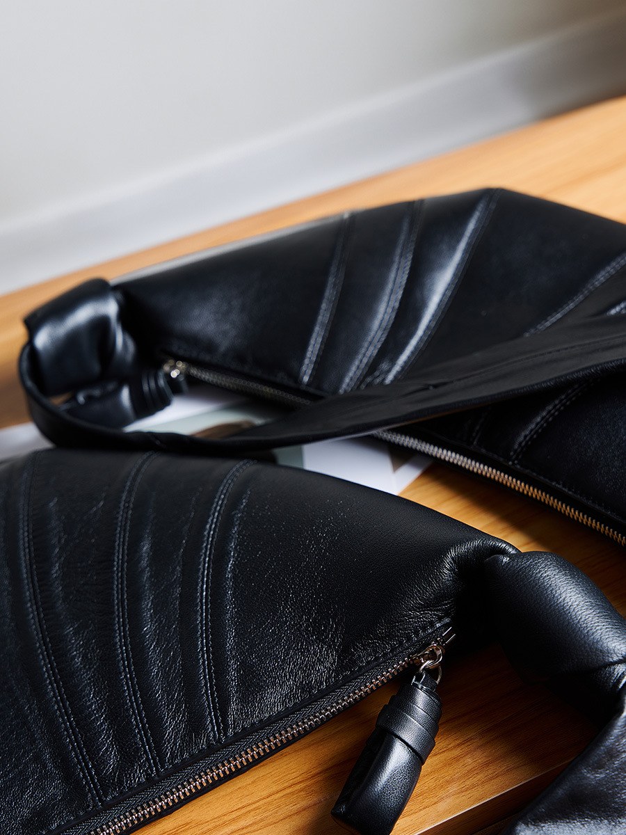 Product image 4 of Soft Sheepskin Croissant Shoulder Bag for wholesale handbag buyers
