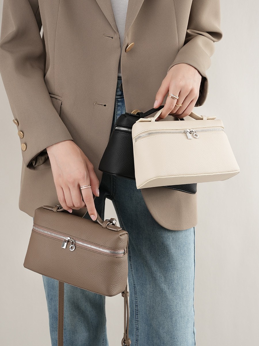 Product image 3 of Compact Leather Box Crossbody Bag for wholesale handbag buyers