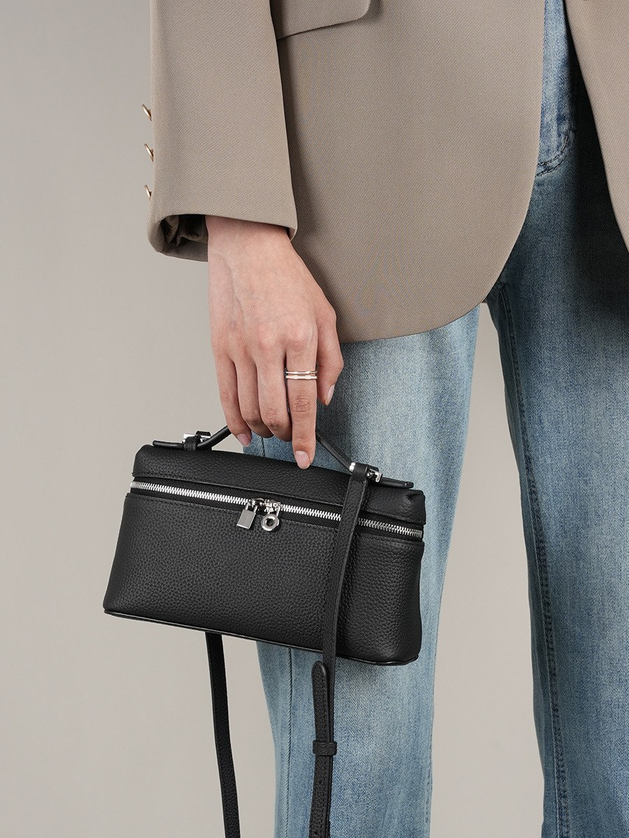 Product image 4 of Compact Leather Box Crossbody Bag for wholesale handbag buyers