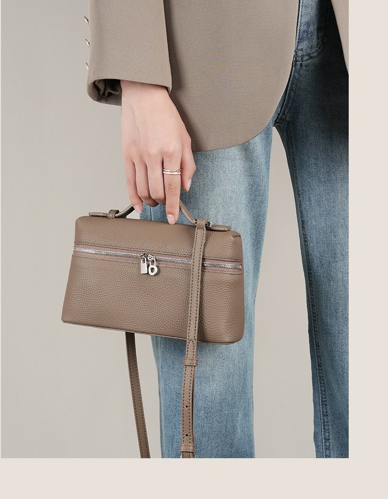 Product image 8 of Compact Leather Box Crossbody Bag for wholesale handbag buyers