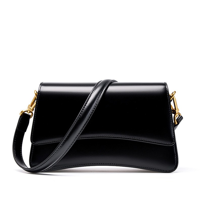 Product image 6 of Glossy Leather Baguette Shoulder Bag for wholesale handbag buyers