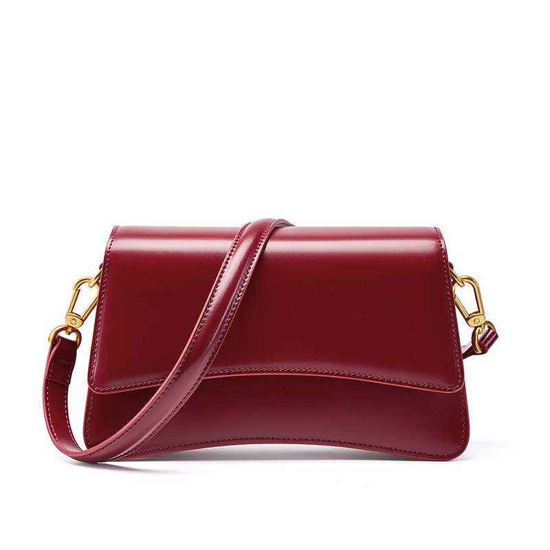 Product image 7 of Glossy Leather Baguette Shoulder Bag for wholesale handbag buyers