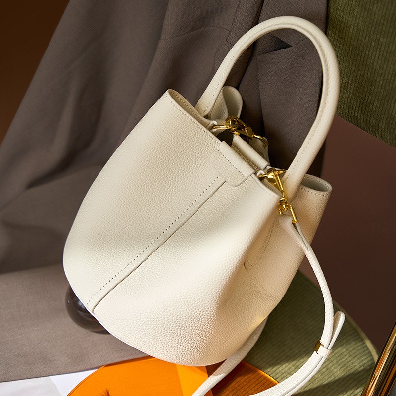 Product image 4 of Minimal Leather Bucket Handbag for wholesale handbag buyers