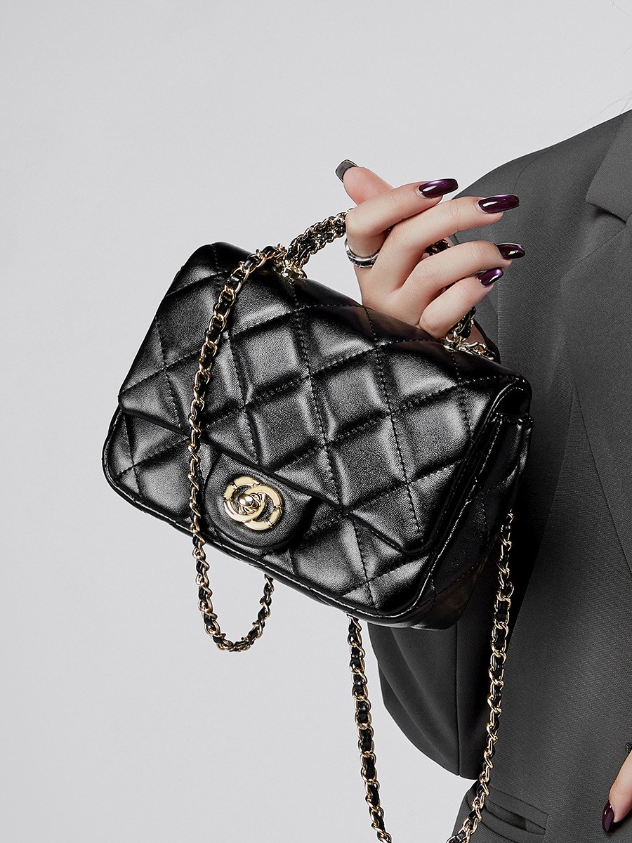 Product image 3 of Quilted Leather Chain Shoulder Bag for wholesale handbag buyers